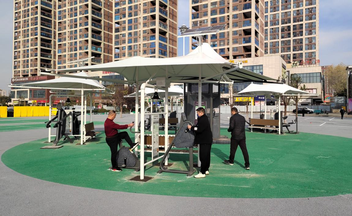 漯河市首座室外智能健身房建成并投入使用
