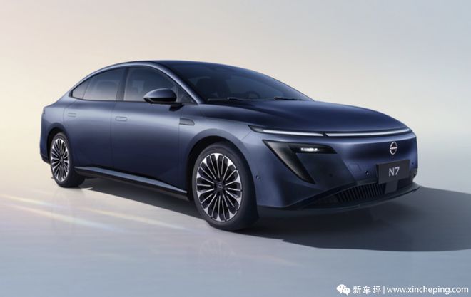东风日产N7墨海蓝官图发布！配高阶智驾计划5月上市(图3)
