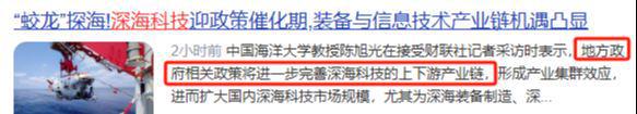 深海经济双龙头！16元全球霸主+300亿元订单在手剑指10倍主升浪(图2)