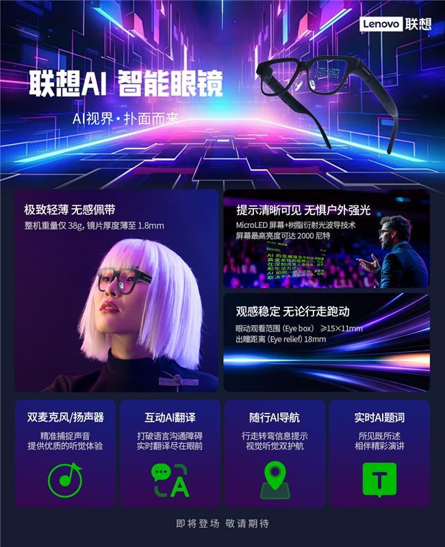 开启智能穿戴新纪元联想AI眼镜重塑人机交互新体验(图1)